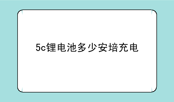 5c锂电池多少安培充电