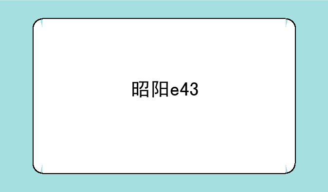 昭阳e43